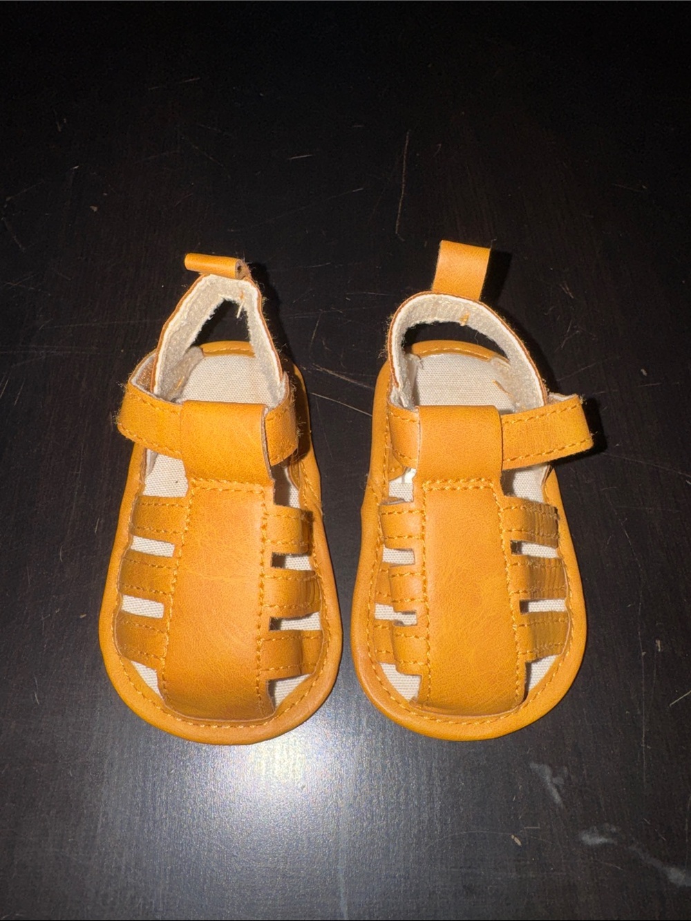 Carter's Mustard Yellow Baby Fisherman Sandals